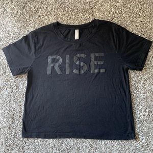 Athleta Cropped Rise Tee XS